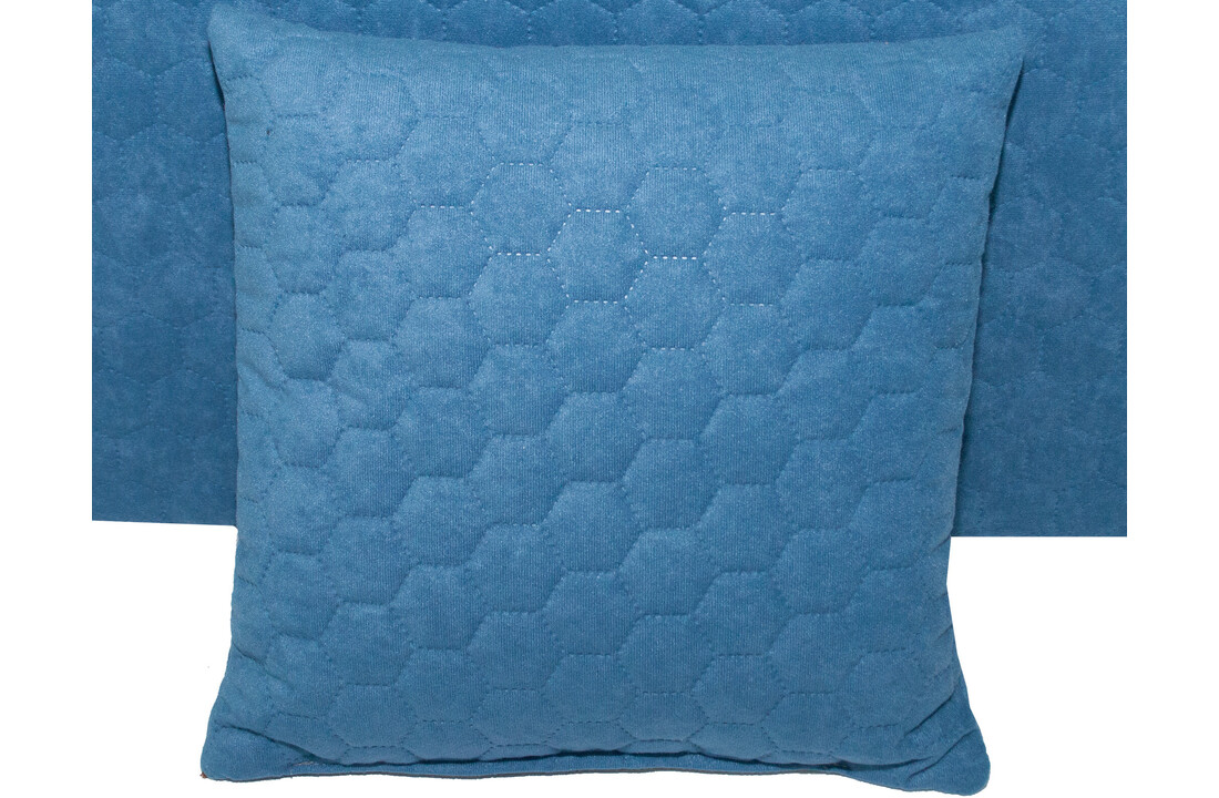 Opklapbed 70x200 - Blauw Vouwmatras 15cm Dikte - Polyester/Schuim
