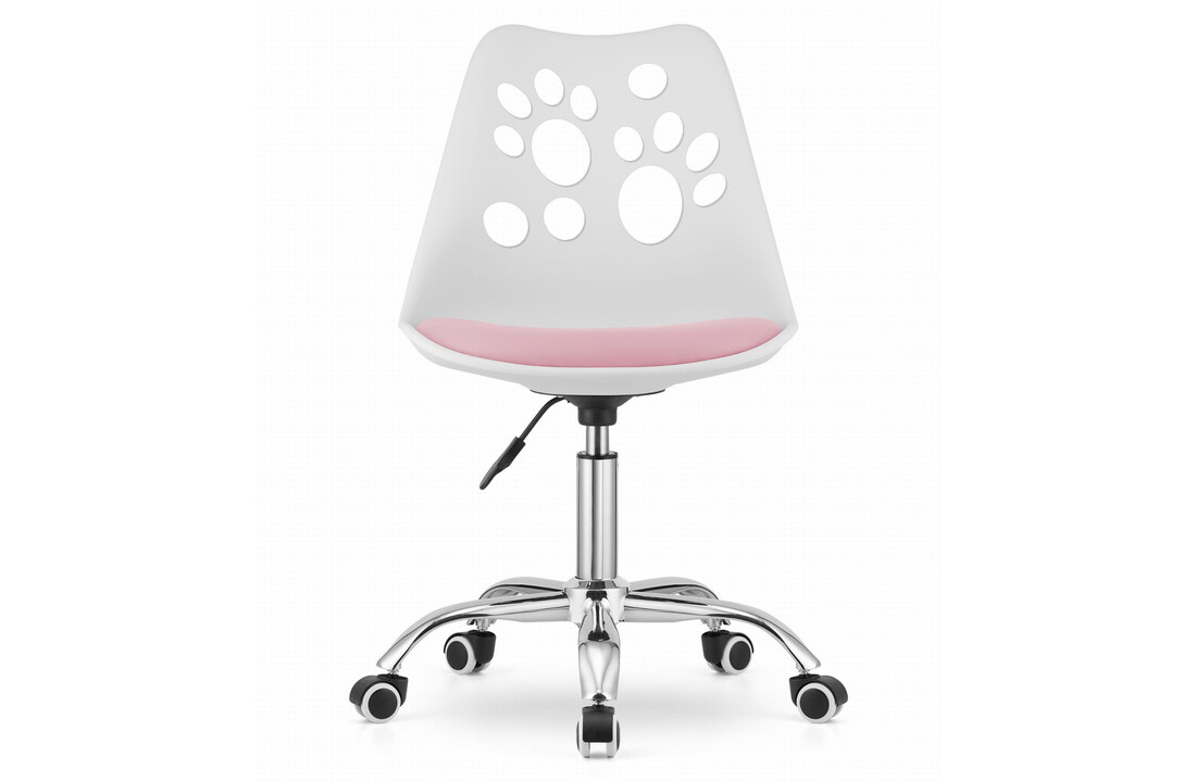 Kinderbureaustoel roze - Ergonomisch, In hoogte verstelbaar - Wit/Roze