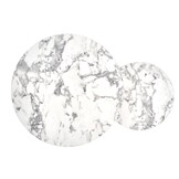 Marmer salontafel goud: PAOLA set 2 ronde tafels, Ø38/60cm, MDF/Goud