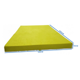 Vouwmatras 120x200 cm, groen, 10cm dik foam