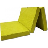 Opklapmatras camping - 120x200x10 cm groen foam logeer/reisbed