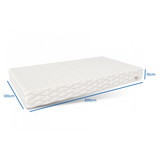 Koudschuimmatras H3 120x200cm wit polyurethaan, wasbare hoes