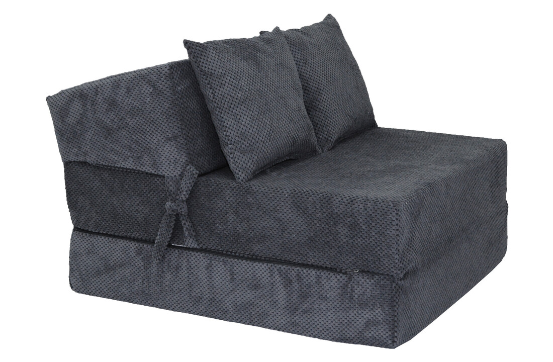 Matras vouwbed Antraciet 200x70x15cm Velvet Dot