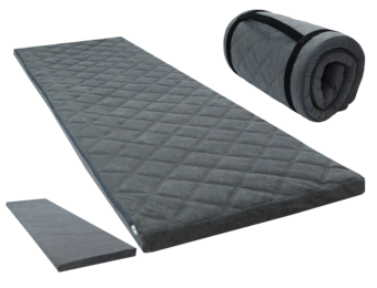 Slaapmat 60x198cm grijs – comfortabel en opvouwbaar logeermatras