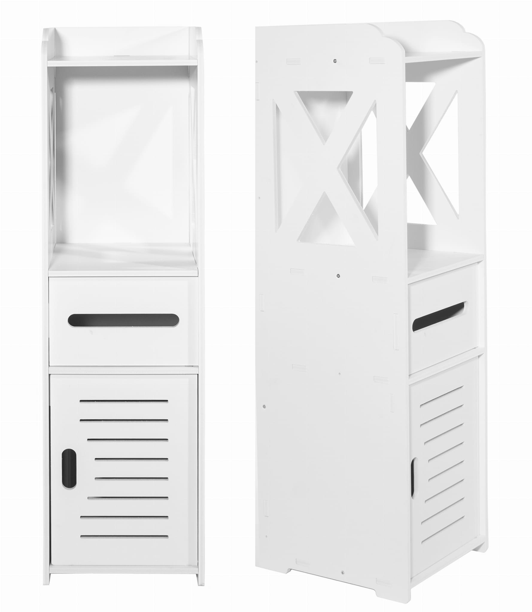 Badkamerkast smal 80cm wit 21,5cm breed