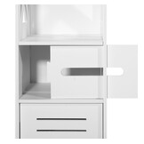 Badkamerkast smal 80cm wit 21,5cm breed