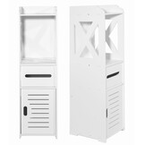 Kolomkast badkamer 80cm hoog, wit, 21.5cm breed