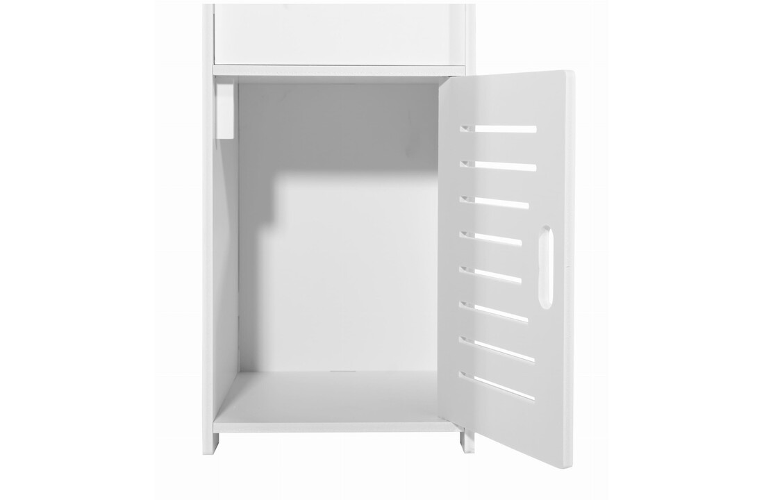 Kolomkast badkamer 80cm hoog, wit, 21.5cm breed
