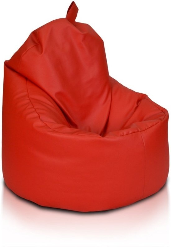 Beanbag rood fauteuil 70x70x110cm kunstleer Europees
