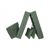 Opklapbare stoel / logeermatras 200x70x15 cm groen foam