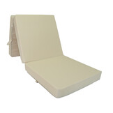 Opklapmatras 195x65x10 - Beige | Waterdicht Polyester | H2 Schuim
