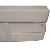 Matras gastenbed - Opvouwbaar, waterdicht, beige, 195x65x10 cm