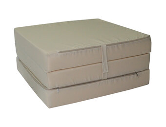 Schuimmatras Beige Opvouwbaar 195x65x10cm Waterdicht H2