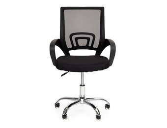 Ergonomische bureaustoel zwart - Comfort & Stijl (LxBxH 86-96x58,5x55cm, Mesh, Metaal)