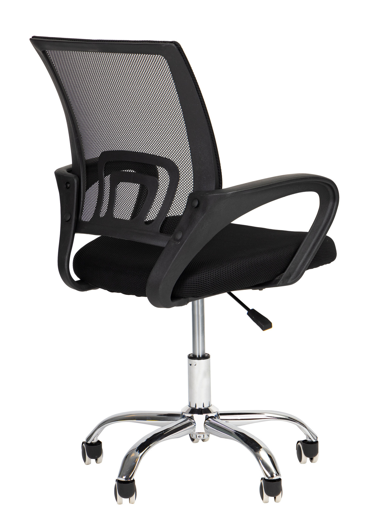 Ergonomische bureaustoel zwart - Comfort & Stijl (LxBxH 86-96x58,5x55cm, Mesh, Metaal)