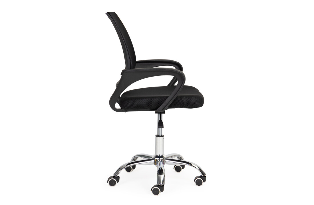 Bureaustoel mesh rugleuning - Zwart, Kunststof, Metaal