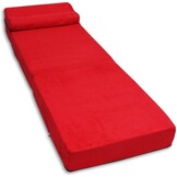 Rode vouwmatras 70x200 - Opvouwbaar foam matras - 15cm dik - Rood