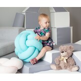 Knoopkussen creme | Decoratief 35x35cm Sierkussen | Zacht Katoen