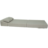 Opklapmatras logeermatras 200x70x15cm beige bouclé