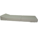 Opklapmatras logeermatras 200x70x15cm beige bouclé