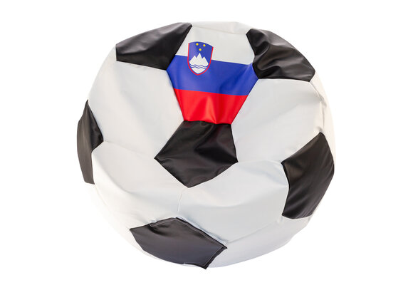 Zitzak voetbal EURO 2024 Slovenië Ø 90 cm Blauw Rood Wit Eco-leer