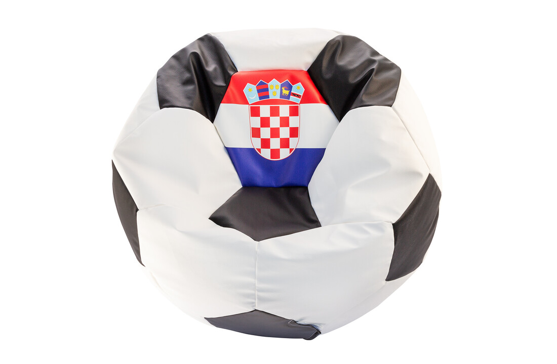 Euro 2024 zitzak voetbal - Ø 90cm - Blauw/Rood/Wit