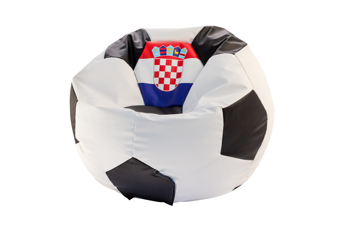 Euro 2024 zitzak voetbal - Ø 90cm - Blauw/Rood/Wit
