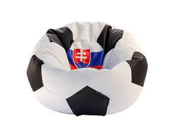 Voetbal zitzak Slowakije EURO 2024 Ø 90cm Eco-leer