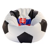 Zitzak Slowakije EURO 2024 - Ø 90 cm Eco-leer Blauw/Rood/Wit