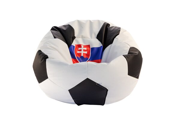 Zitzak Slowakije EURO 2024 - Ø 90 cm Eco-leer Blauw/Rood/Wit