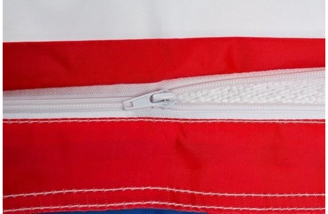 Zitzak Amerikaanse vlag 180x140cm blauw/rood/wit hoes