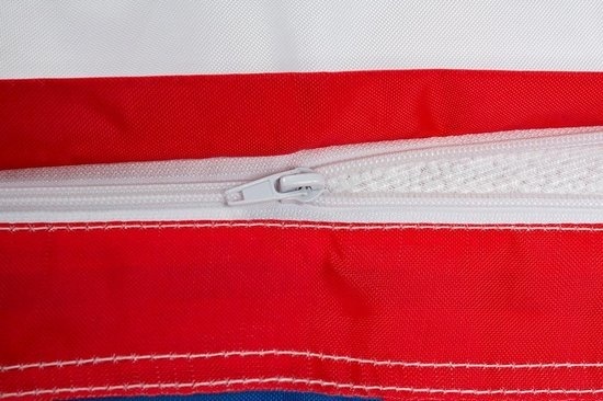Zitzak Amerikaanse vlag 180x140cm blauw/rood/wit hoes