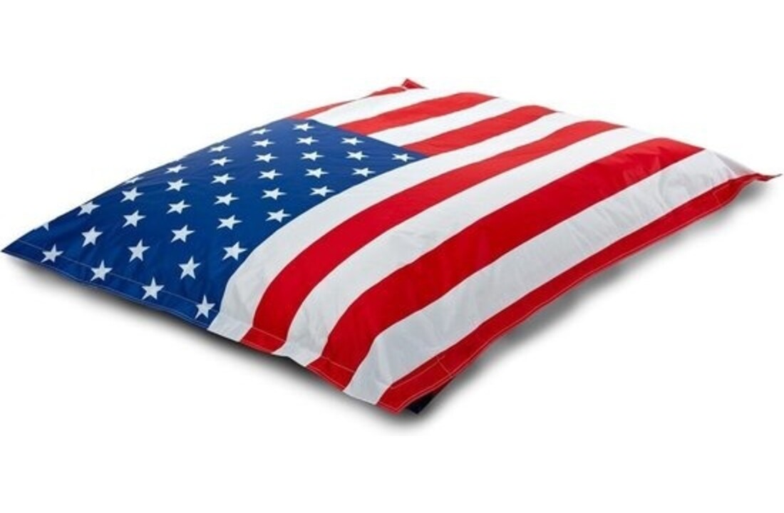 Opblaasbare zitzak amerika - 180x140cm, met vlag print