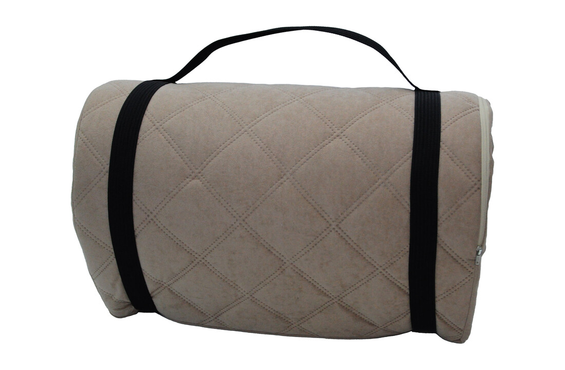 Opvouwbaar matras 60x198x5cm bruin gewatteerd T-25 schuim
