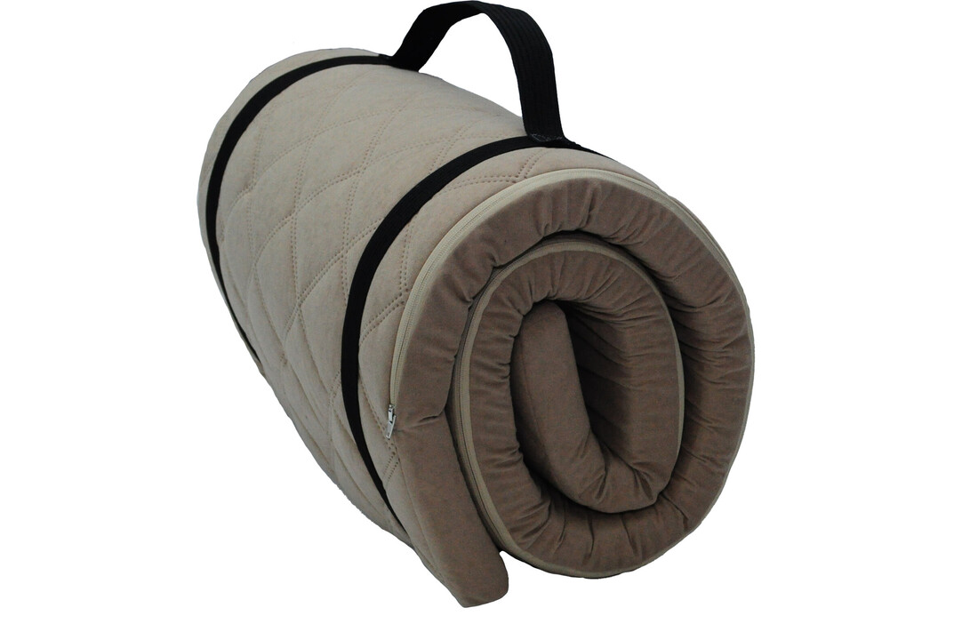 Slaapmat 60x198cm Bruin | Compact & Comfortabel Opvouwbaar Matras