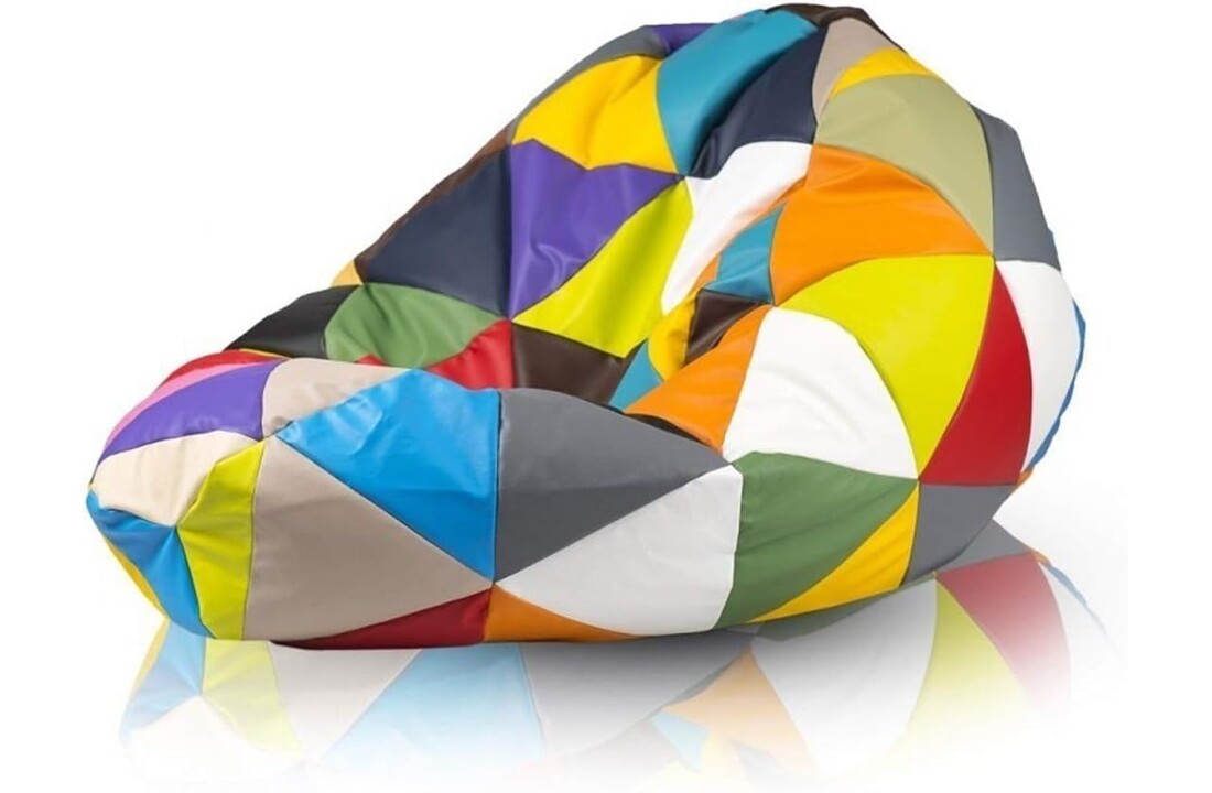 Zitzak kunstleer 110cm | Mix Kleuren | EU Geproduceerd | CE Keurmerk