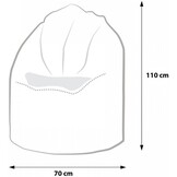 Zitzak kinderkamer 110cm, mix kleuren kunstleer