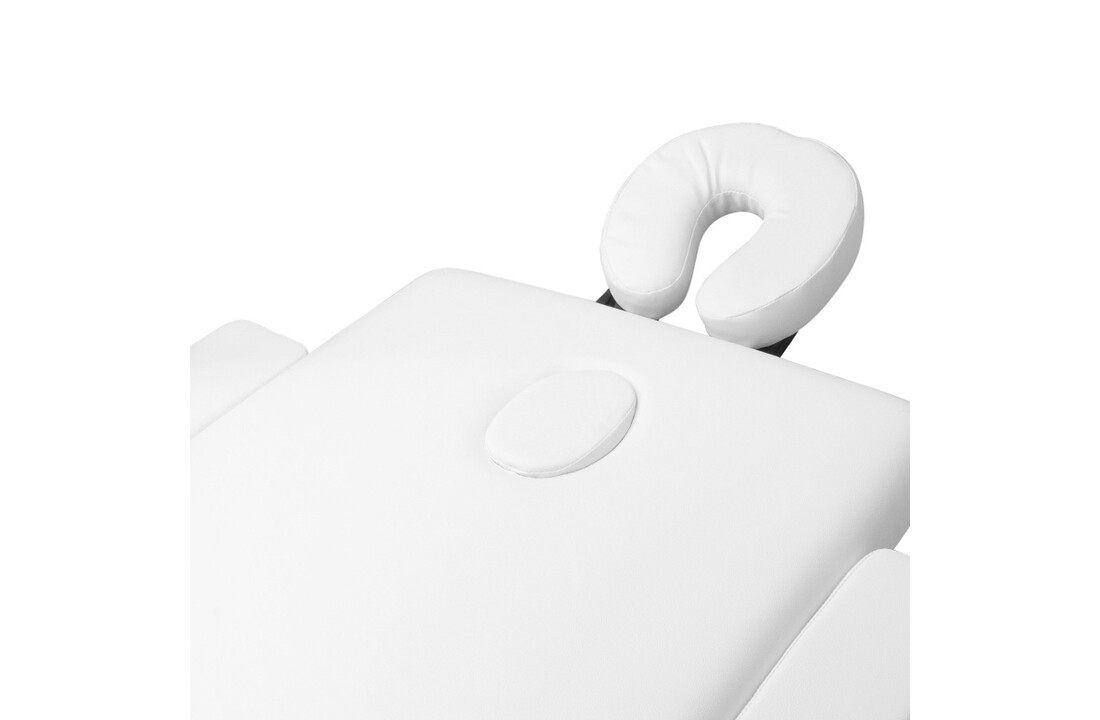 Witte massagetafel - 185x70cm inklapbaar hout