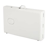 Witte massagetafel - 185x70cm inklapbaar hout