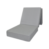 Logeren matras | Opvouwbaar schuimmatras 195x65x15cm Grijs