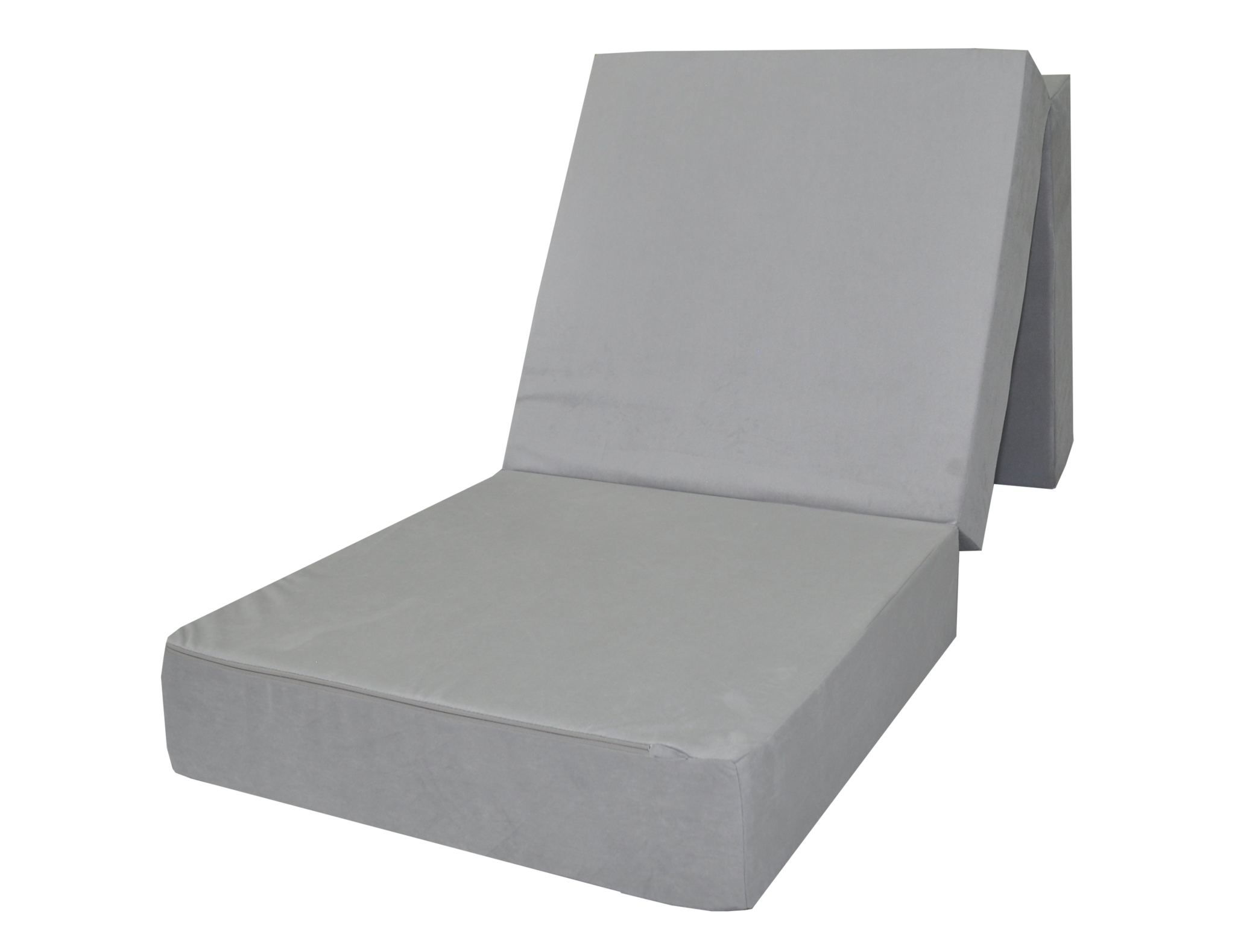 Logeren matras | Opvouwbaar schuimmatras 195x65x15cm Grijs