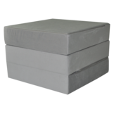 Logeren matras | Opvouwbaar schuimmatras 195x65x15cm Grijs