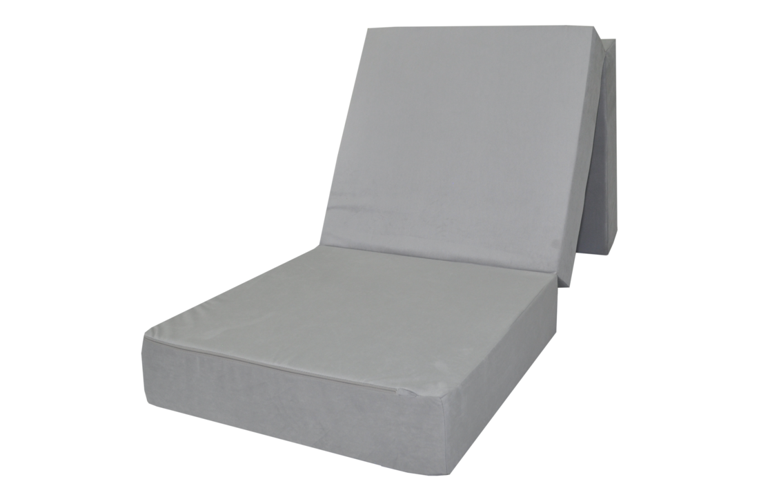 Opklapmatras | 195x65x15cm Grijs | Schuimmatras H2