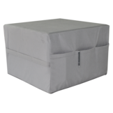 Logeerbed 65 cm breed | Opvouwbaar matras, Grijs Schuim H2