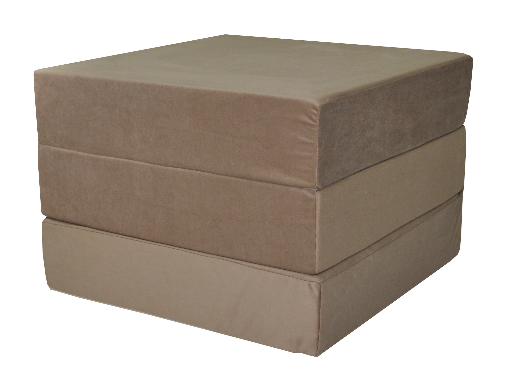 Futon slaapstoel | Opvouwbaar Matras 195x65cm Cappuccino Schuim