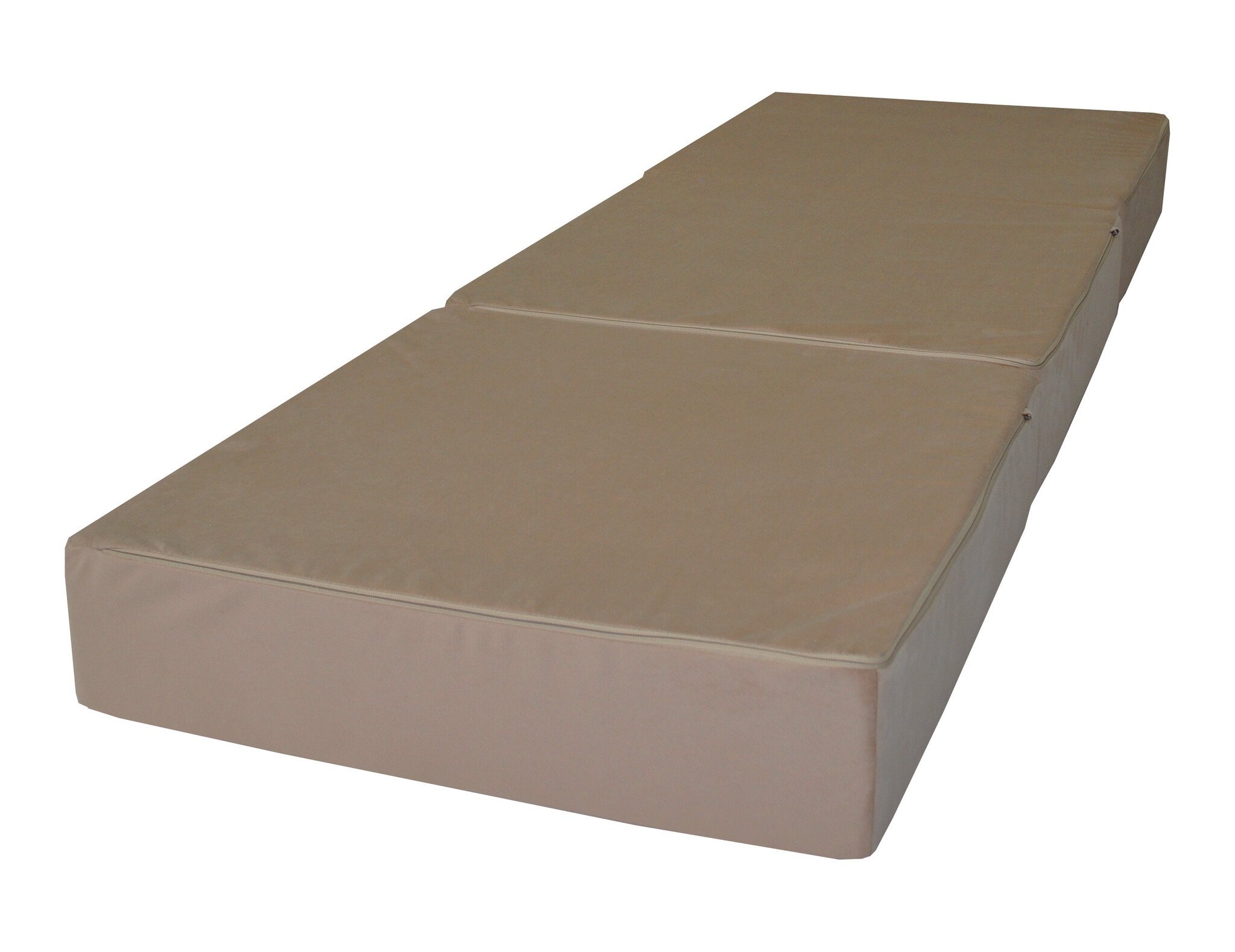 Logeermatras cappuccino opvouwbaar 195x65x15cm schuim H2