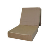 Logeermatras cappuccino opvouwbaar 195x65x15cm schuim H2