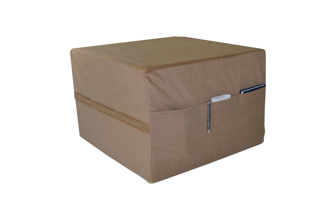 Logeermatras cappuccino opvouwbaar 195x65x15cm schuim H2