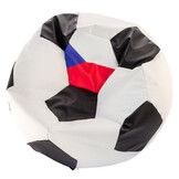 Voetbal zitzak Tsjechie - EURO 2024 - Ø 90 cm - Blauw/Rood/Wit Eco-leer