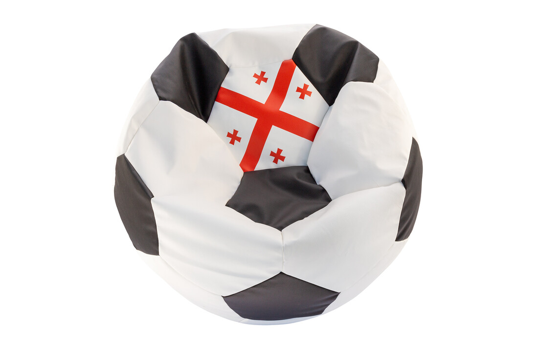 Voetbal stoel Georgië EURO 2024 | Rond | Ø 90 cm | Eco-leer